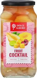 Коктейль фруктовый DOLCE ALBERO в сиропе, 880мл, детальное фото