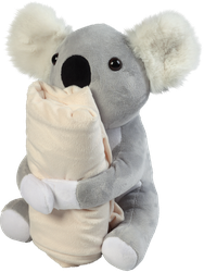 Плед HOMECLUB Winter Chalet 100х150см, с игрушкой коала, вид