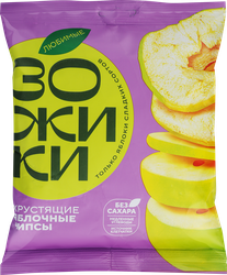 Чипсы яблочные ЛЮБИМЫЕ ЗОЖИКИ Классические, 25г, изображение