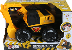 Игрушка инерционная BIGGA Строительная техника со световыми и звуковыми эффектами, в ассортименте, крупный план