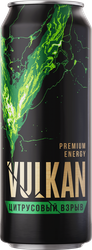 Напиток VULKAN Цитрус, ананас тонизирующий газированный, 0.45л, фото