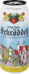 Напиток пивной светлый OTTO VON SCHRODDER Оригинальный пшеничный нефильтрованный неосветленный пастеризованный 5,0%, 0,5л, фото