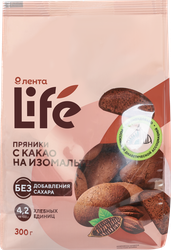 Пряники ЛЕНТА LIFE с какао, на изомальте, 300г, картинка