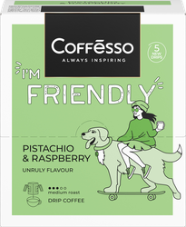 Кофе молотый COFFESSO Friendly с ароматом фисташки и малины, дрип-пакет, 5пак, фото