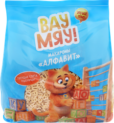 Макароны ВАУ МЯУ! Алфавит, 300г, картинка