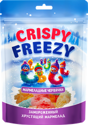 Мармелад жевательный FRESHBOX Crispy Freezy червячки, сублимированный, 45г, детальное фото