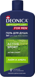 Гель для душа DEONICA For Men&nbsp;Active Sport, 750мл, вид