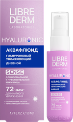 Аквафлюид LIBREDERM Hyaluronic гиалуроновый Увлажняющий ночной, 50мл, фотография