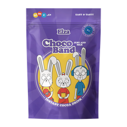 Какао напиток ELZA Choco Band Instant Cocoa Drink с витаминами и кальцием, 200г, изображение