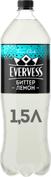 Напиток EVERVESS Тоник Биттер Лемон сильногазированный, 1.5л, картинка