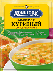 Суп DOSHIRAK Куриный, со звездочками, 67г, фотография