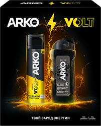 Изображение товара Набор подарочный ARKO Пена для бритья Energy, 200мл+Гель для душа 2в1+Шампунь Black, 260мл