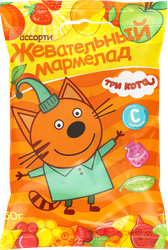 Мармелад жевательный желейный ТРИ КОТА, 50г, вид