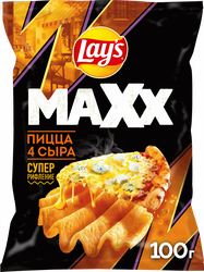 Чипсы картофельные LAY'S Махх Пицца 4 сыра, 100г, фото