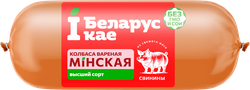 Колбаса вареная IБЕЛАРУСКАЕ Минская, 400г, крупный план