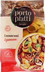 Макароны PORTO PIATTI Лумакони, группа А высший сорт, 400г, вид
