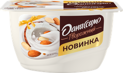 Продукт творожный ДАНИССИМО Кокосово-миндальный десерт 6,8%, без змж, 130г, картинка