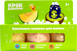 Шарики бурлящие для ванны КРОК&ДИЛЛИ Зеленый, 165г, фотография