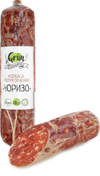 Колбаса полукопченая DR.GRUN Чоризо, растительная, 200г, вид