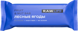 Батончик фруктово-ореховый R.A.W.LIFE Лесные ягоды, 47г, фото