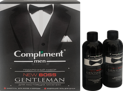 Набор косметический COMPLIMENT Men New boss Шампунь, 250мл+Гель для душа, 250мл, изображение