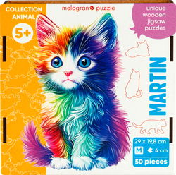Пазл деревянный для детей MELOGRANO PUZZLE головоломка логическая, в ассортименте, крупный план