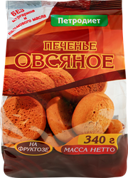 Изображение товара Печенье овсяное ПЕТРОДИЕТ на фруктозе, 340г