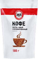 Кофе растворимый 365 ДНЕЙ натуральный сублимированный, 180г, картинка