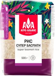 Изображение товара Рис АГРО-АЛЬЯНС Супер Басмати, Экстра, 500г