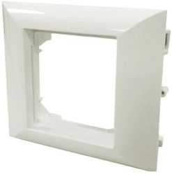 Рамка 1 пост Ecoplast РМ45 73909 белый, крупный план