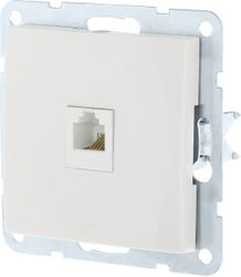 Розетка RJ-11 1 пост CROSSLINK LK60 белый, вид