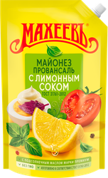 Майонез МАХЕЕВЪ Провансаль с лимонным соком 50,5%, 800мл, крупный план