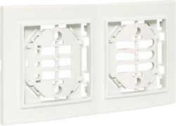 Рамка 2 поста EKF Минск ERM-G-312-10 белый, фотография