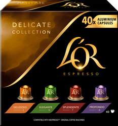 Набор кофе молотого в капсулах L'OR Espresso натуральный жареный, 40кап, фотография