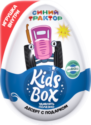 Десерт сахаристый KIDS BOX Синий Трактор, с подарком, 20г, крупный план