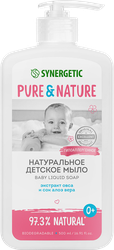 Мыло жидкое детское SYNERGETIC 0+, 500мл, вид