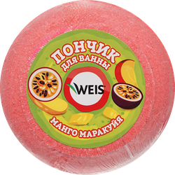 Бомбочка для ванны WEIS Пончик Манго, маракуйя, фотография