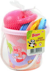 Набор игровой для песка BIGGA 14 предметов, Арт. WAT27063-7, крупный план