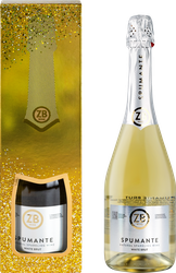 Вино игристое ZB WINE Российское Крым Спуманте белое полусухое, п/у, 0.75л, детальное фото