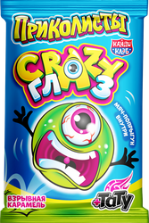Карамель взрывная КАНДИ КЛАБ Приколисты Crazy Глаз, 1г, вид