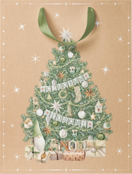 Пакет подарочный CITY HOME TRADE Christmas Kraft 32х26х12см, фотография