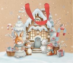 Пакет подарочный CITY HOME TRADE Christmas Kraft 40х48х18см, изображение