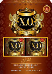 Набор подарочный: COMPLIMENT Q.P. X.O. Gold Гель для душа, 250мл+Шампунь, 250мл, фотография