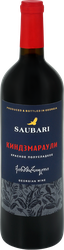 Вино SAUBARI Kindzmarauli сортовое ординарное красное полусладкое, 0.75л, детальное фото