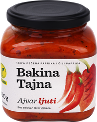 Айвар GRANNY'S SECRET острый, икра из печеного перца, 300г, вид