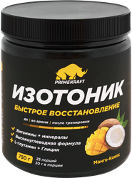 Изотоник PRIMEKRAFT со вкусом манго-кокос, сухой растворимый, 750г, детальное фото