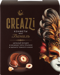 Конфеты CREAZZI с фундуком со вкусом ванили, 200г, фотография
