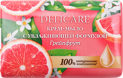 Крем-мыло DELICARE Sensitive care Грейпфрут, 90г, изображение