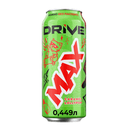 Напиток DRIVE ME Макс с кофеином, ароматизированный  сильногазированный, 0.449л, фотография