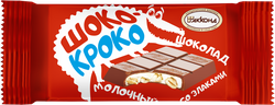 Шоколад молочный АККОНД Шоко-кроко, со злаками, 23г, изображение